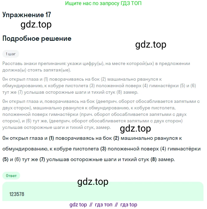 Русский язык, 11 класс Тетрадь-тренажёр, авторы: Маслов Вячеслав Васильевич, Бондарцова Юлия Львовна, издательство Просвещение, Москва, 2019, красного цвета, страница 14, номер 17, Решение