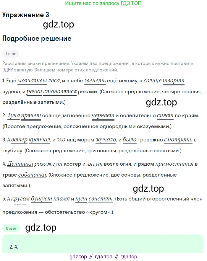 Русский язык, 11 класс Тетрадь-тренажёр, авторы: Маслов Вячеслав Васильевич, Бондарцова Юлия Львовна, издательство Просвещение, Москва, 2019, красного цвета, страница 61, номер 3, Решение