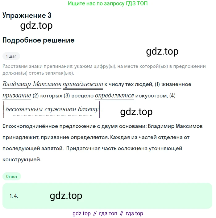 Русский язык, 11 класс Тетрадь-тренажёр, авторы: Маслов Вячеслав Васильевич, Бондарцова Юлия Львовна, издательство Просвещение, Москва, 2019, красного цвета, страница 65, номер 3, Решение