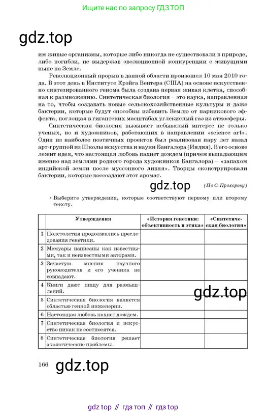 Русский язык, 11 класс Учебник, авторы: Султанова Айман Беккужевна, Бондаренко Марина Ивановна, Михайленко Владимир Георгиевич, издательство Алматыкітап баспасы, Алматы, 2023, страница 166