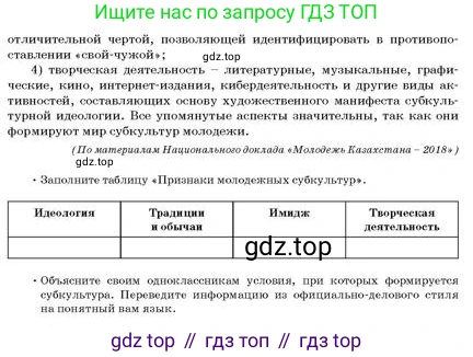 Русский язык, 11 класс Учебник, авторы: Султанова Айман Беккужевна, Бондаренко Марина Ивановна, Михайленко Владимир Георгиевич, издательство Алматыкітап баспасы, Алматы, 2023, страница 86, номер 3, Условие (продолжение 2)