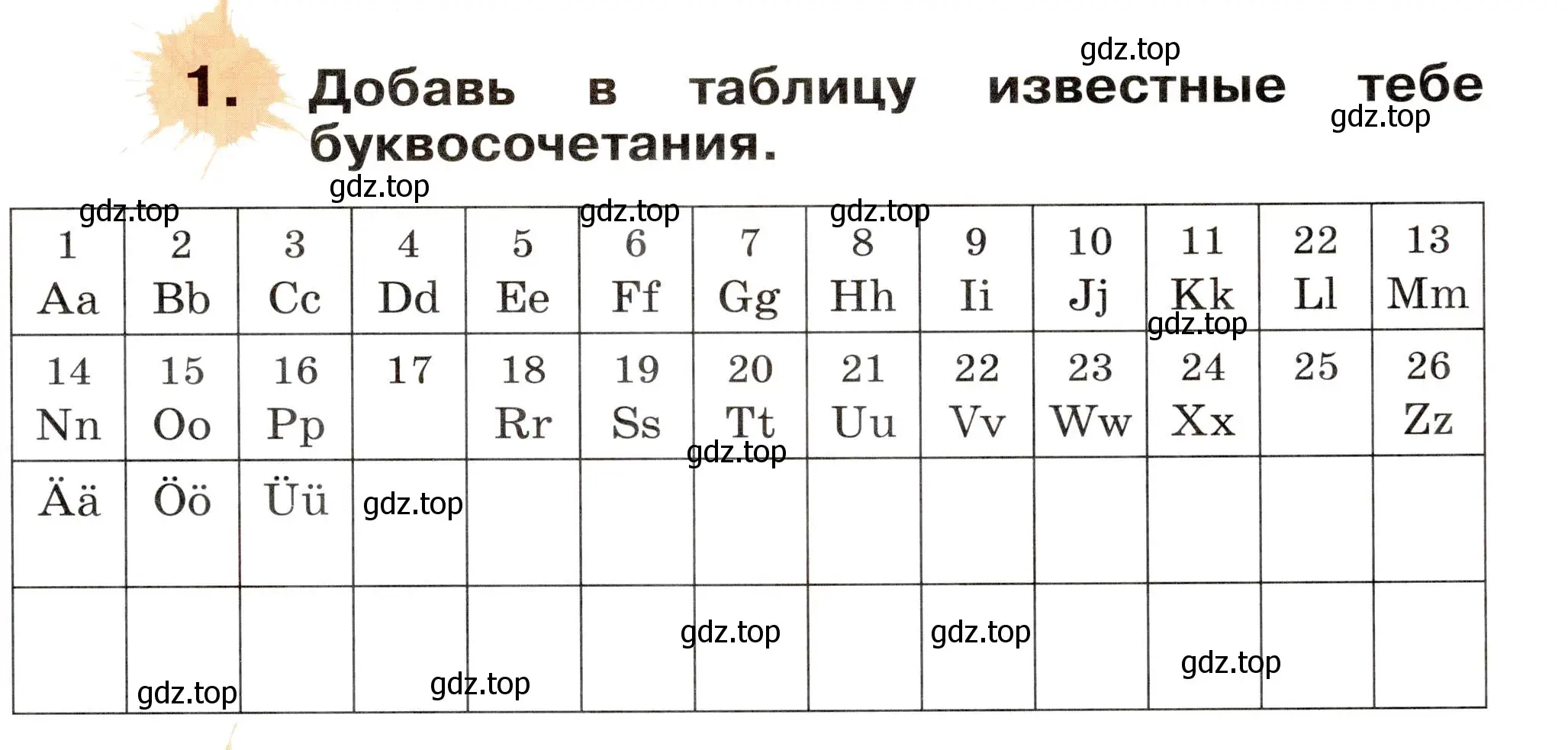 Условие номер 1 (страница 63) гдз по немецкому языку 2 класс Бим, Рыжова, рабочая тетрадь A часть