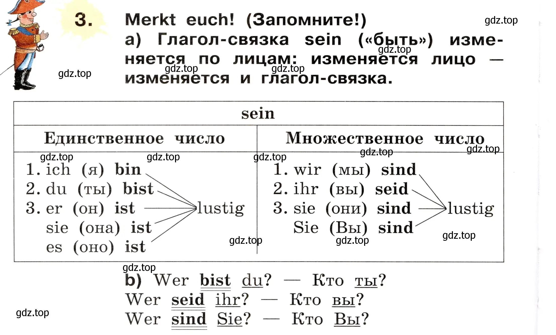 Условие номер 3 (страница 8) гдз по немецкому языку 2 класс Бим, Рыжова, учебник 2 часть