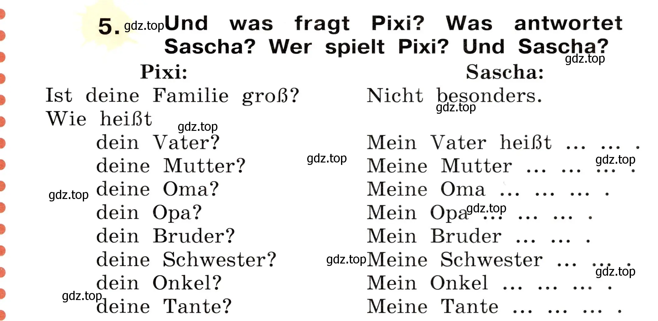 Условие номер 5 (страница 27) гдз по немецкому языку 2 класс Бим, Рыжова, учебник 2 часть