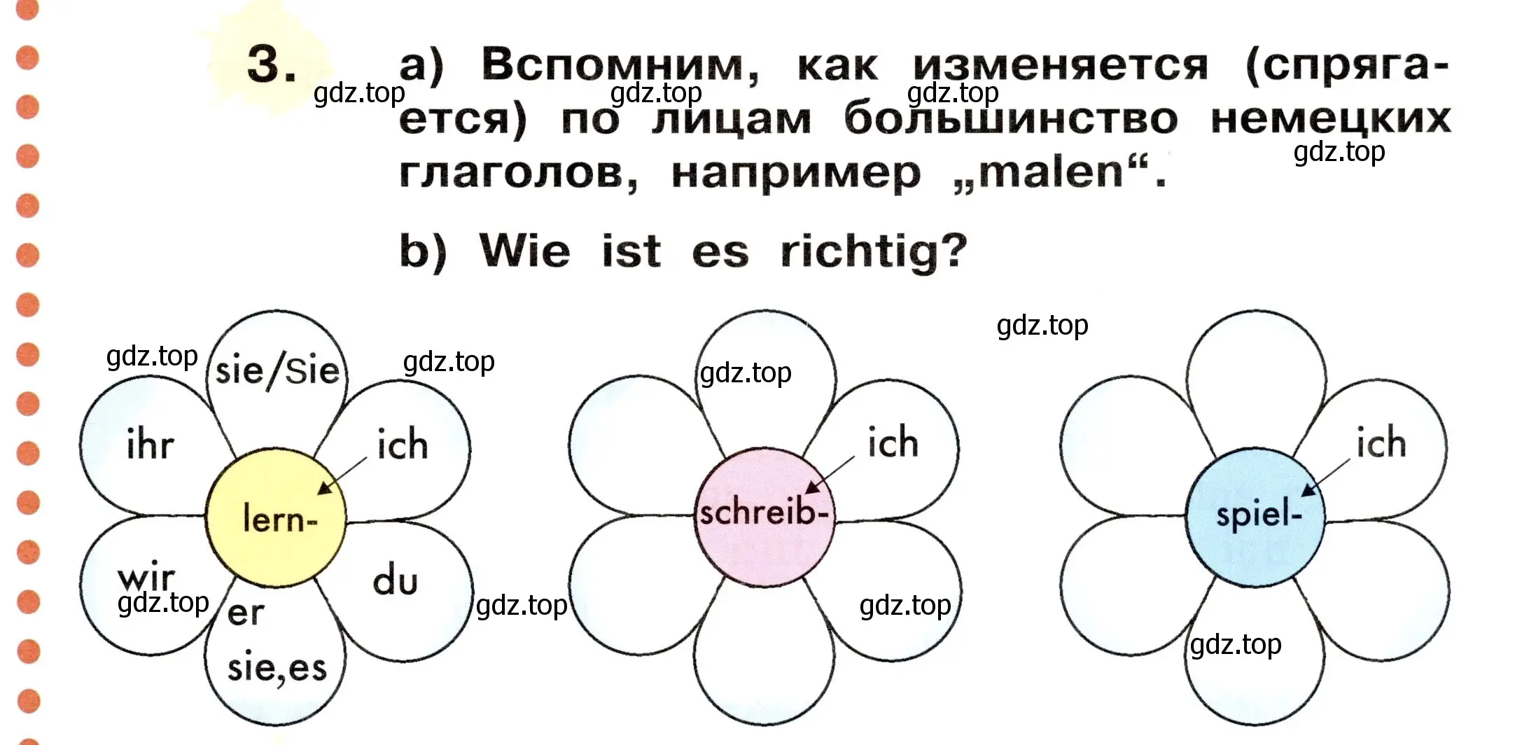 Условие номер 3 (страница 61) гдз по немецкому языку 2 класс Бим, Рыжова, учебник 2 часть