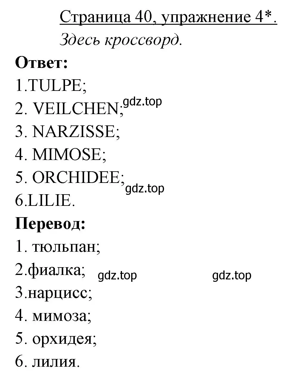 Решение номер 4 (страница 40) гдз по немецкому языку 3 класс Бим, Рыжова, рабочая тетрадь 2 часть