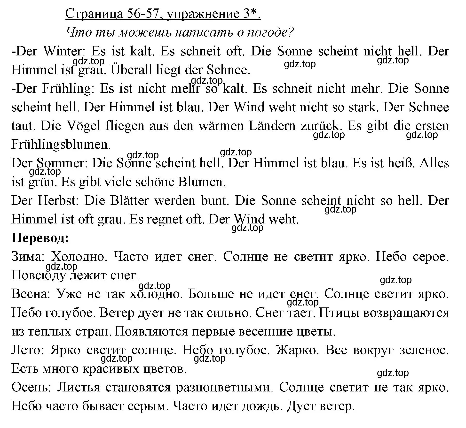 Решение номер 3 (страница 56) гдз по немецкому языку 3 класс Бим, Рыжова, рабочая тетрадь 2 часть