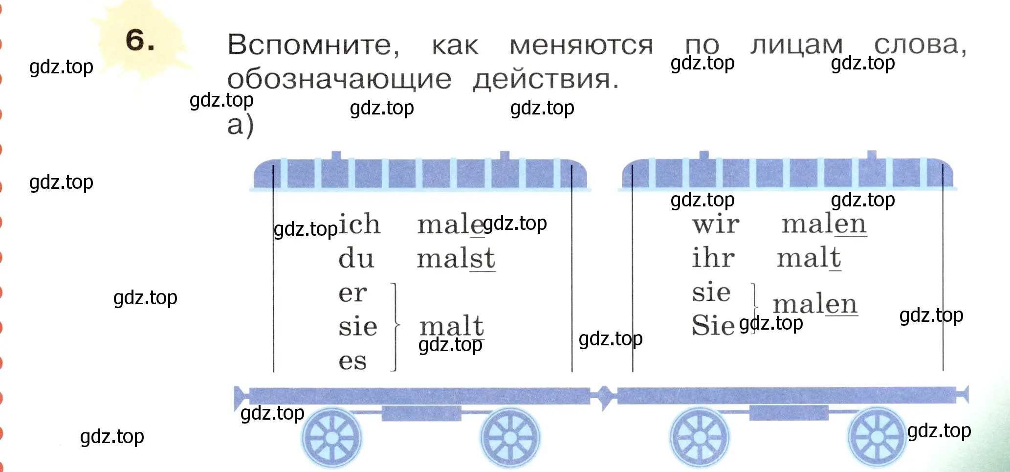 Условие номер 6 (страница 11) гдз по немецкому языку 3 класс Бим, Рыжова, учебник 1 часть