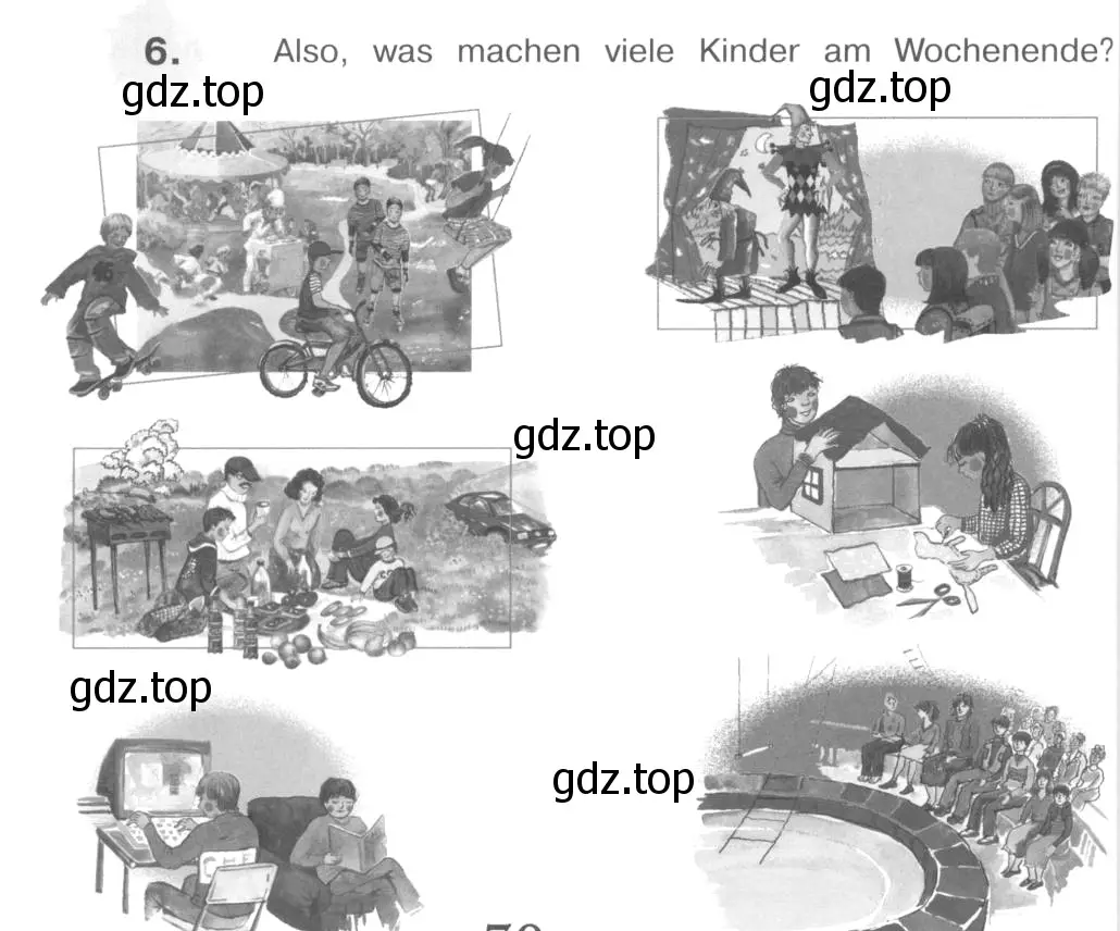 Условие номер 6 (страница 70) гдз по немецкому языку 4 класс Бим, Рыжова, учебник 2 часть