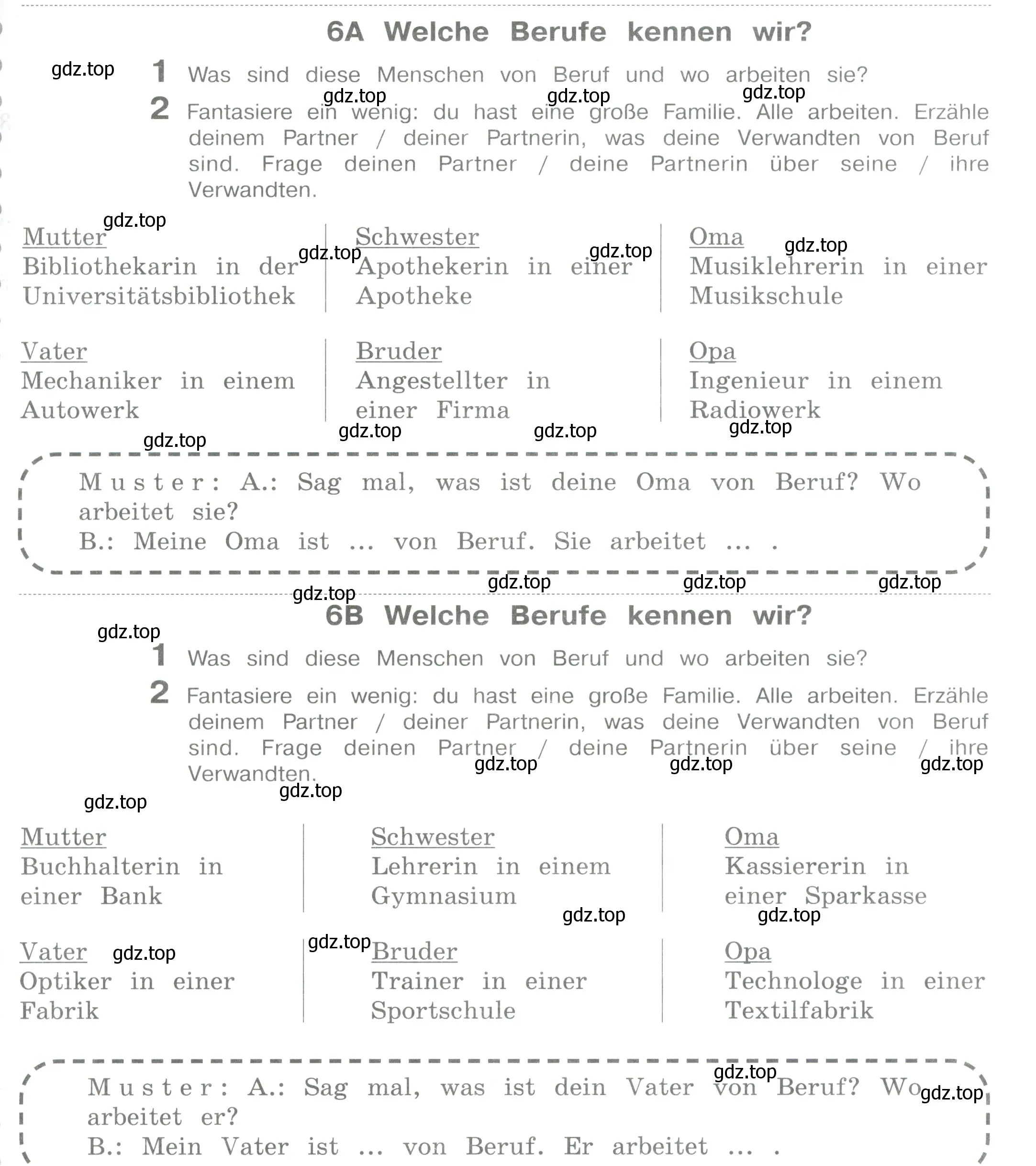 Условие номер 6 (страница 111) гдз по немецкому языку 5 класс Бим, Рыжова, рабочая тетрадь