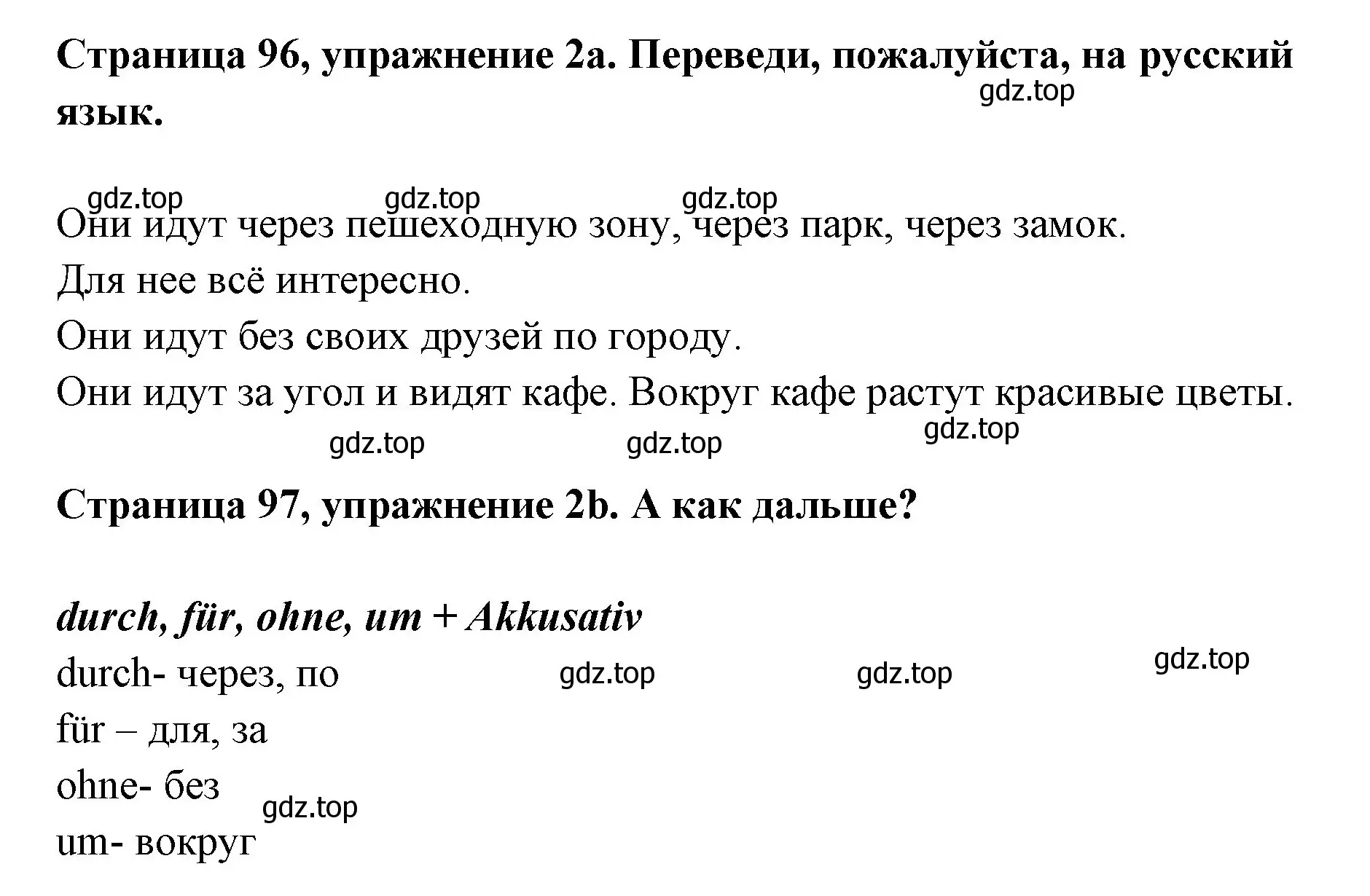 Решение номер 2 (страница 96) гдз по немецкому языку 5 класс Бим, Рыжова, рабочая тетрадь