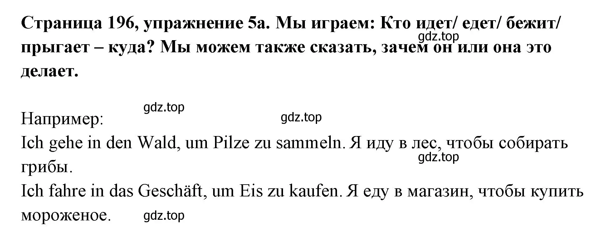 Решение номер 5 (страница 196) гдз по немецкому языку 5 класс Бим, Рыжова, учебник