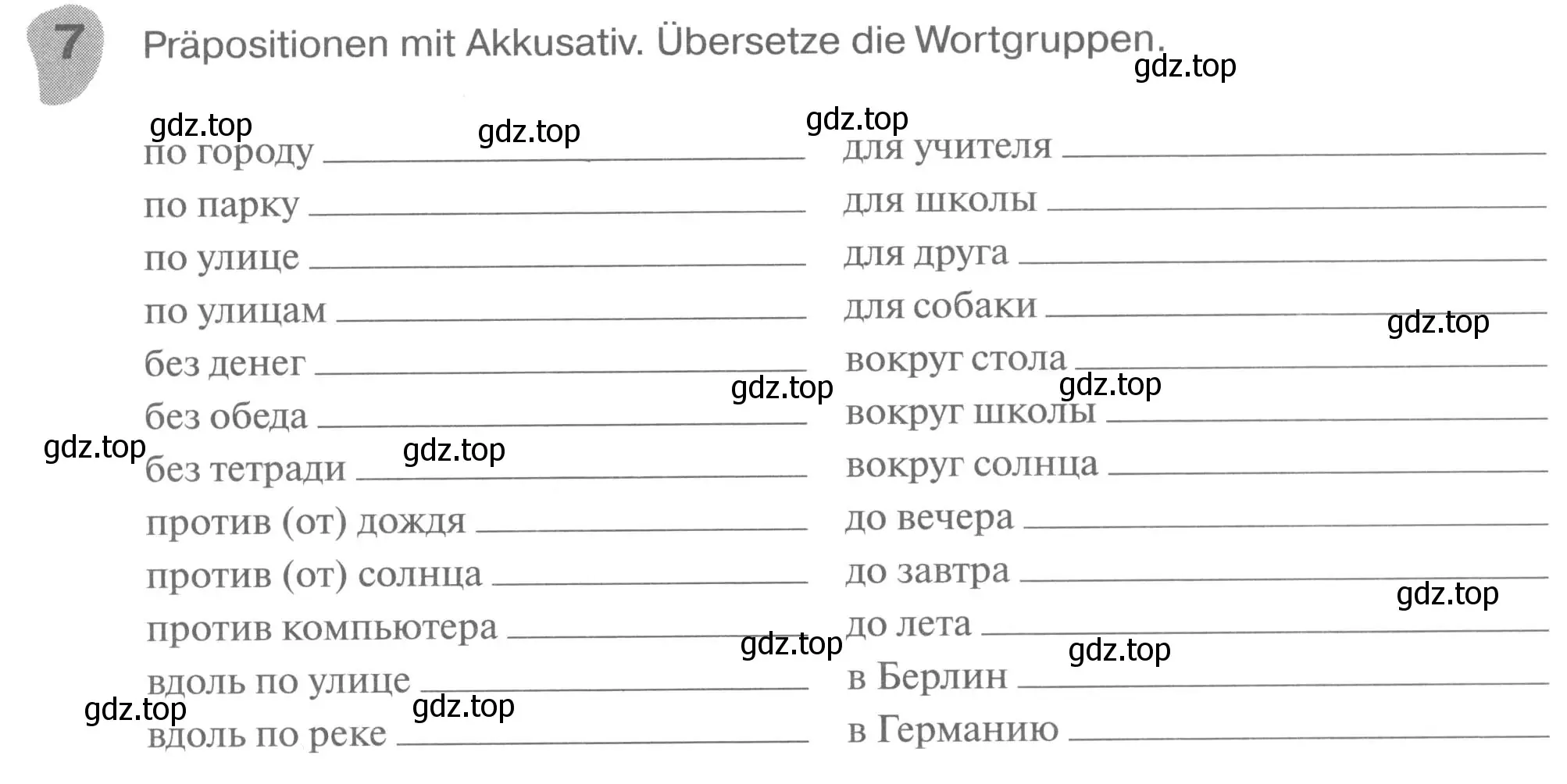 Условие номер 7 (страница 118) гдз по немецкому языку 6 класс Бим, Фомичева, рабочая тетрадь