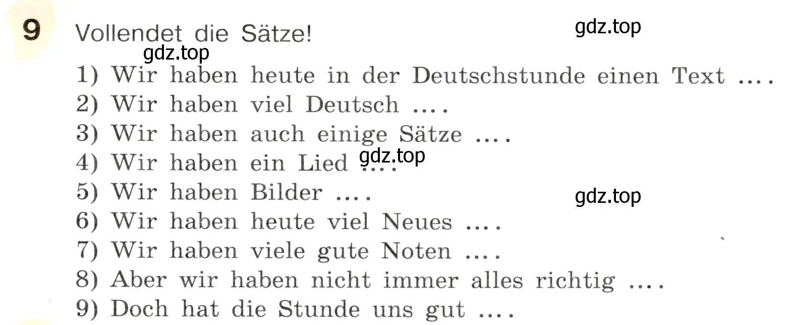 Условие номер 9 (страница 81) гдз по немецкому языку 6 класс Бим, Садомова, учебник 1 часть