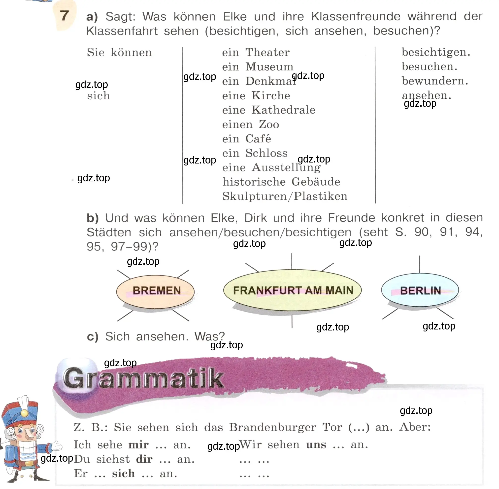 Условие номер 7 (страница 103) гдз по немецкому языку 6 класс Бим, Садомова, учебник 2 часть