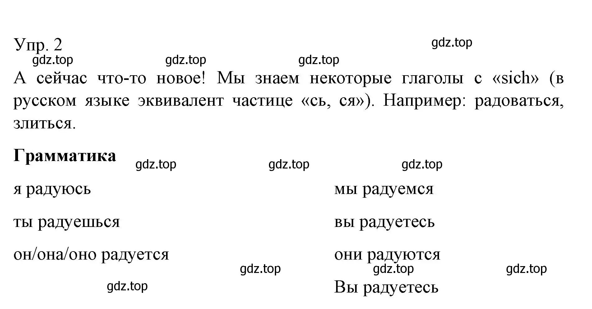 Решение номер 2 (страница 100) гдз по немецкому языку 6 класс Бим, Садомова, учебник 1 часть