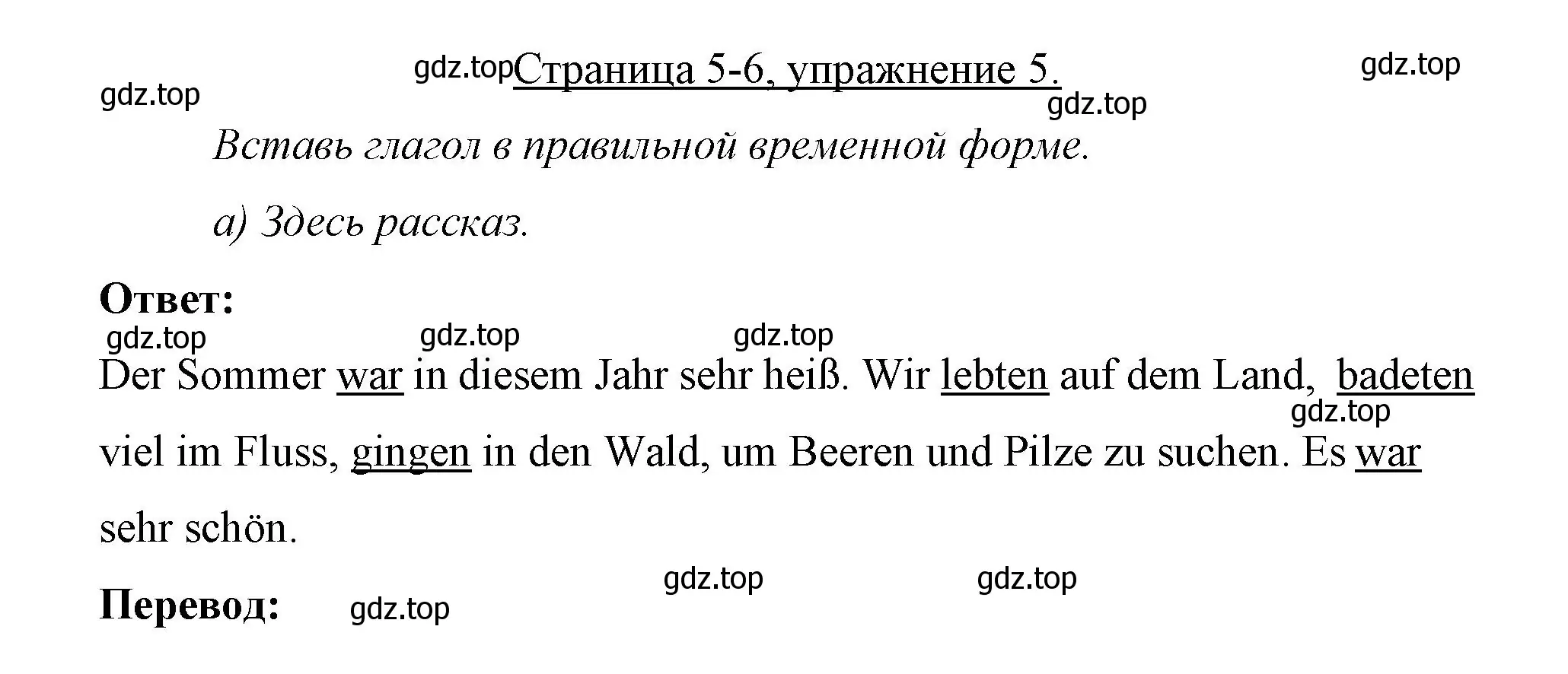 Решение номер 5 (страница 5) гдз по немецкому языку 7 класс Бим, Садомова, рабочая тетрадь