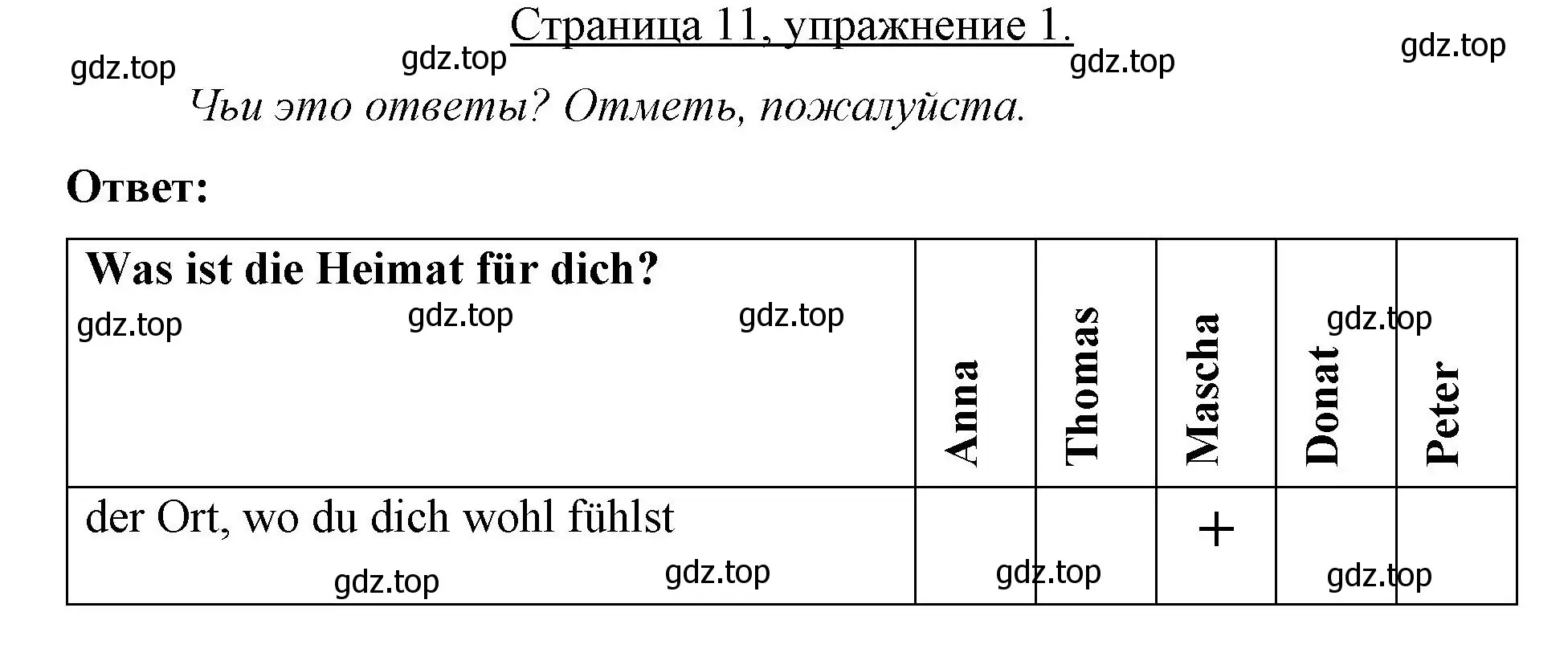 Решение номер 1 (страница 11) гдз по немецкому языку 7 класс Бим, Садомова, рабочая тетрадь