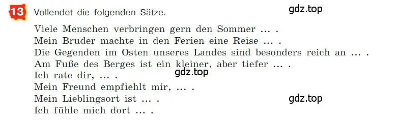 Условие номер 13 (страница 32) гдз по немецкому языку 7 класс Бим, Садомова, учебник