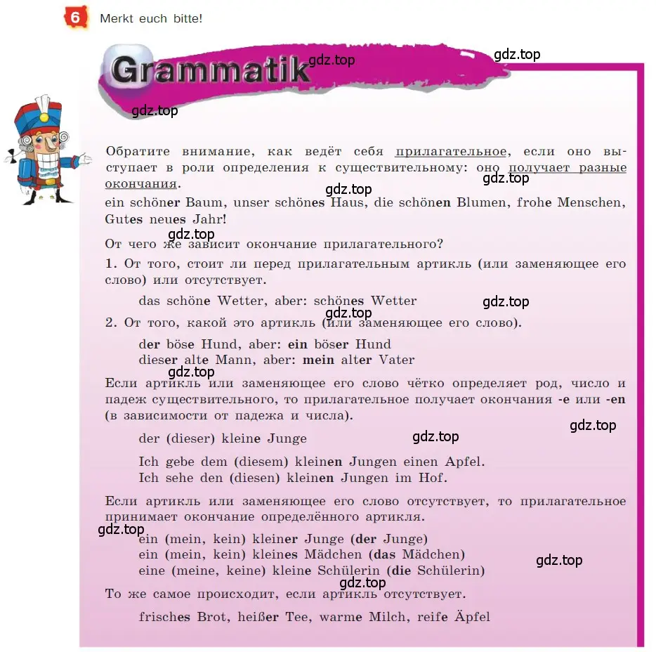 Условие номер 6 (страница 39) гдз по немецкому языку 7 класс Бим, Садомова, учебник