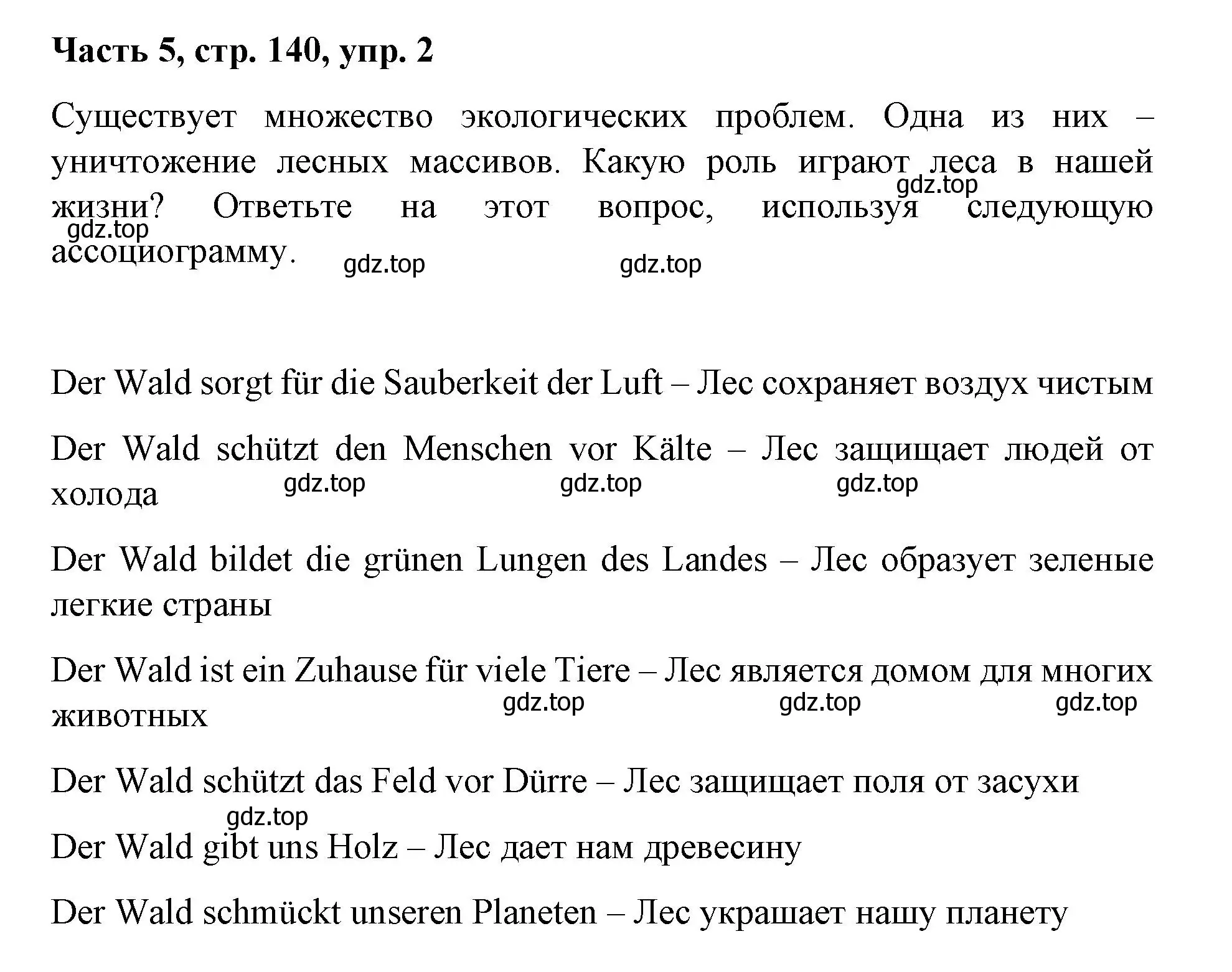 Решение номер 2 (страница 140) гдз по немецкому языку 7 класс Бим, Садомова, учебник