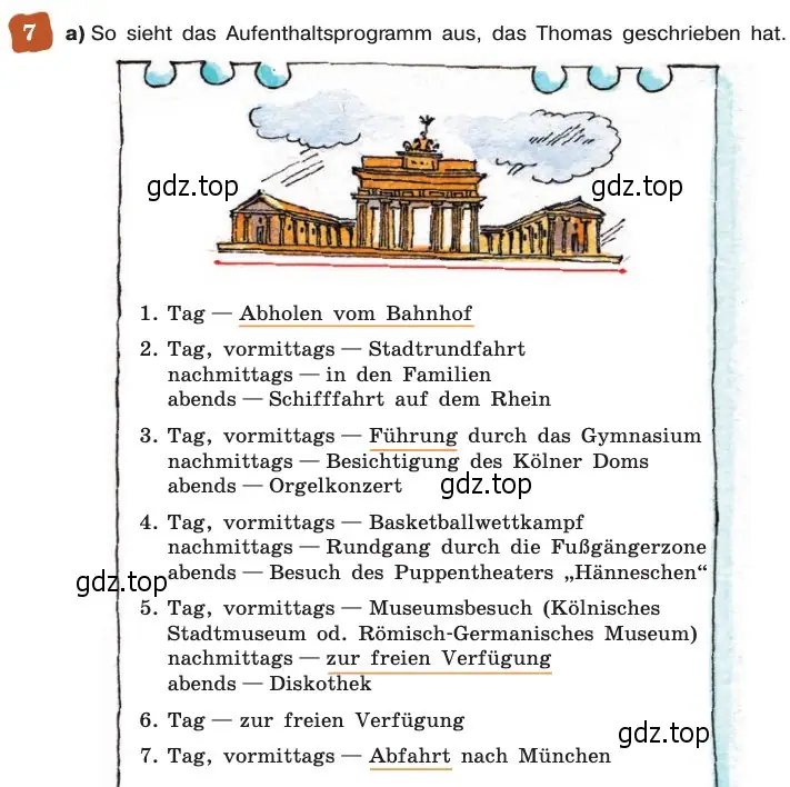 Условие номер 7 (страница 148) гдз по немецкому языку 8 класс Бим, Садомова, учебник