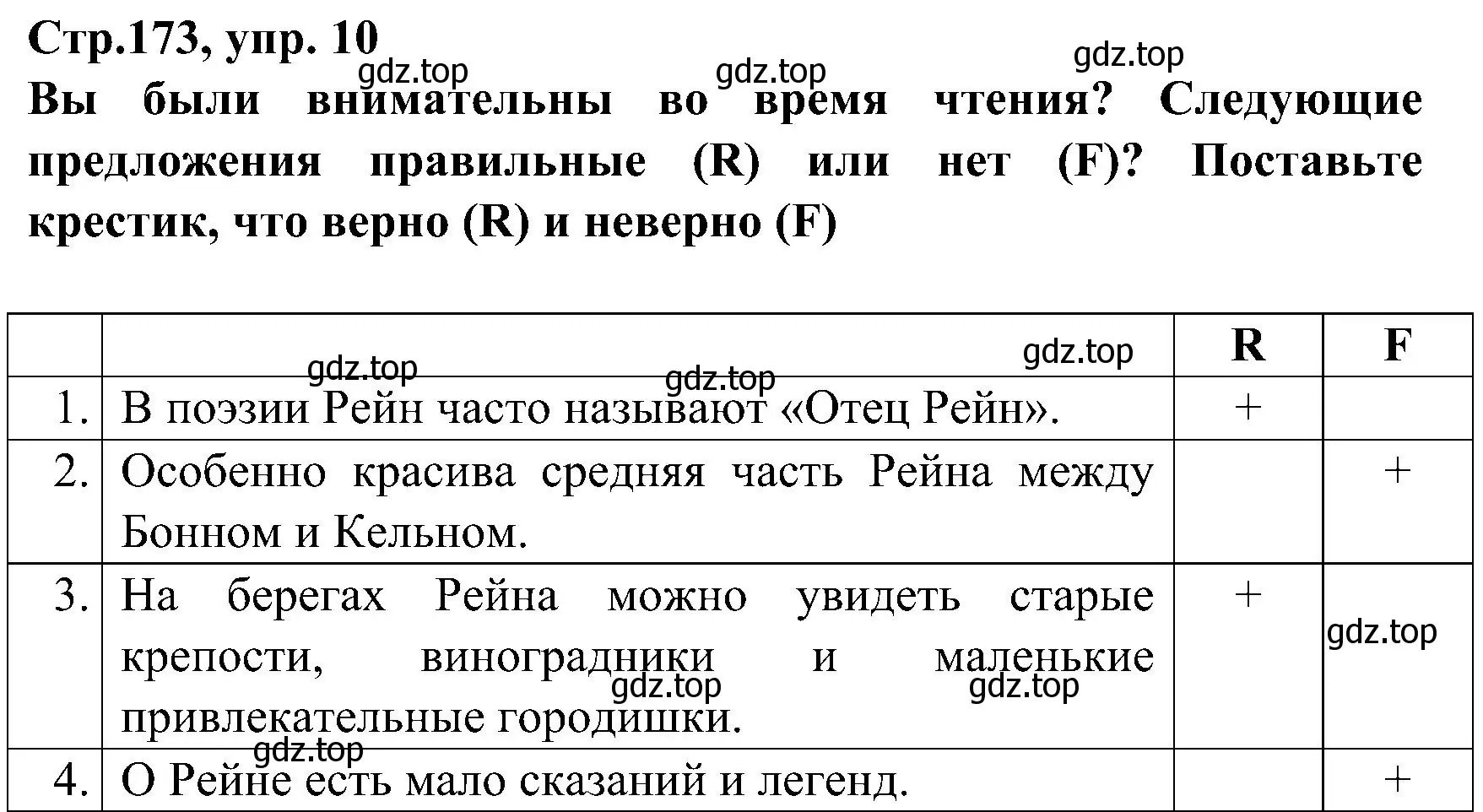 Решение номер 10 (страница 173) гдз по немецкому языку 8 класс Бим, Садомова, учебник