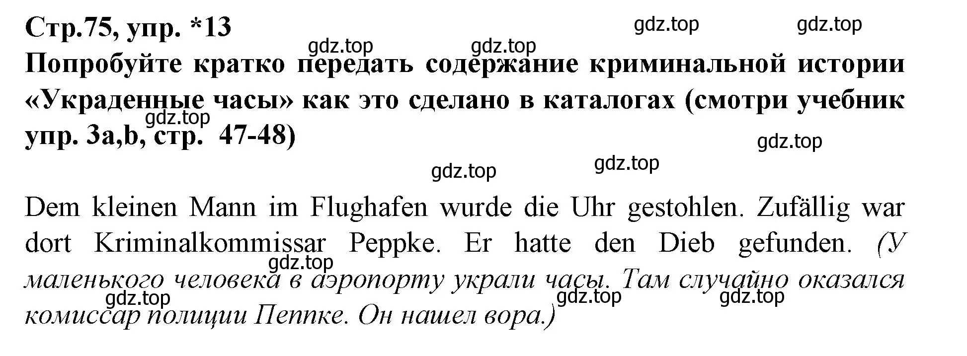 Решение номер 13 (страница 75) гдз по немецкому языку 9 класс Бим, Садомова, учебник