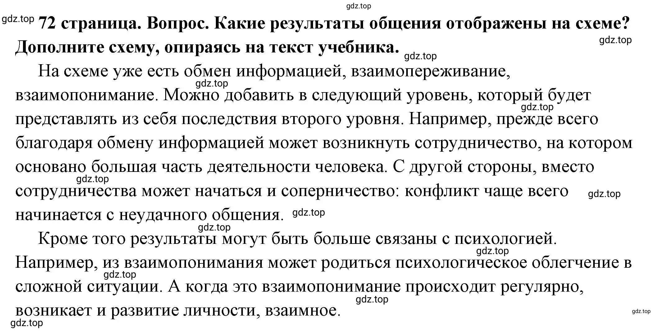 Решение номер 3 (страница 72) гдз по обществознанию 6 класс Боголюбов, учебник