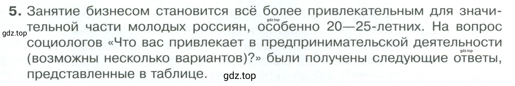 Условие номер 5 (страница 141) гдз по обществознанию 8 класс Боголюбов, Городецкая, учебник