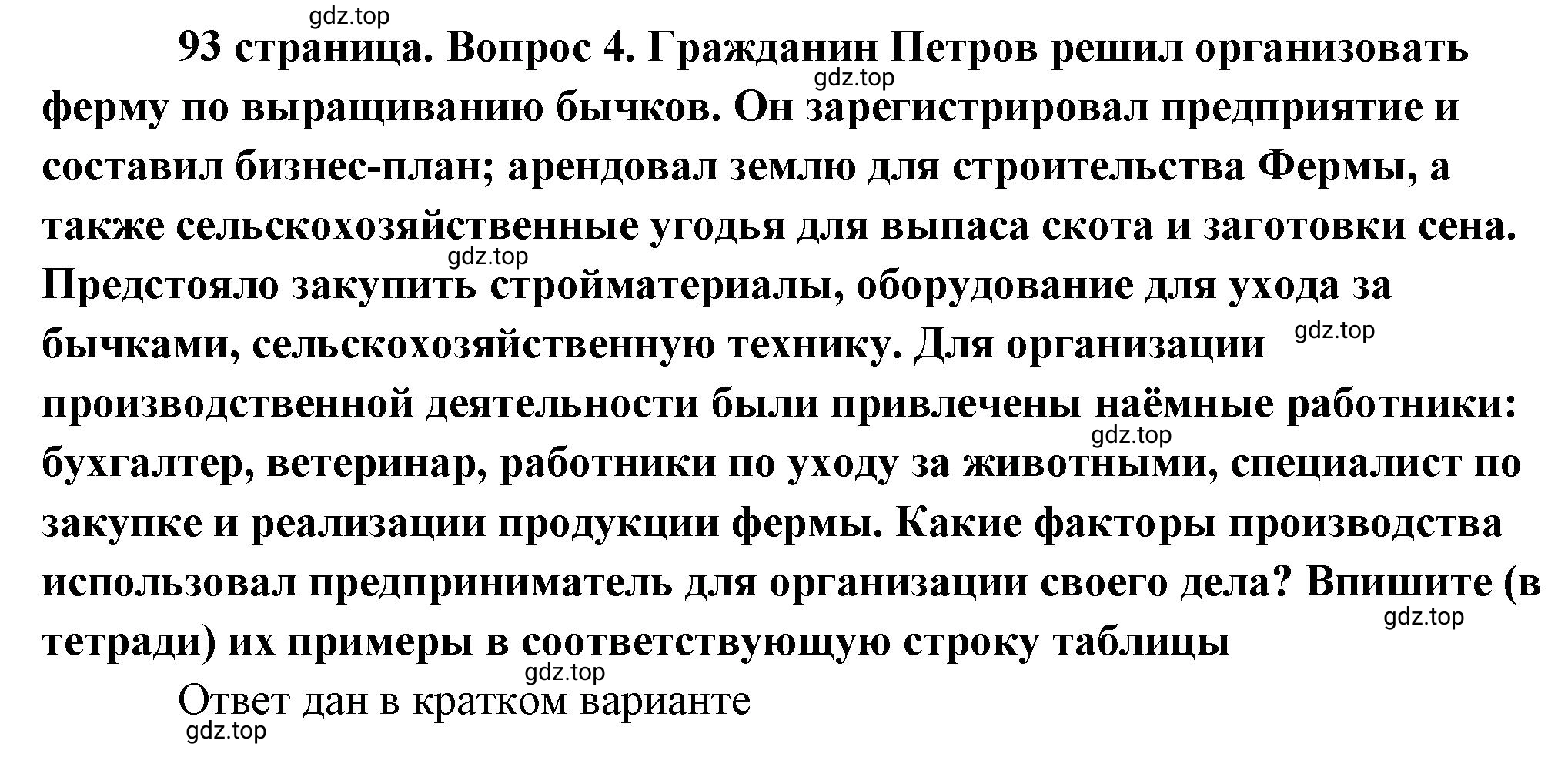 Решение 2. номер 4 (страница 93) гдз по обществознанию 8 класс Боголюбов, Городецкая, учебник