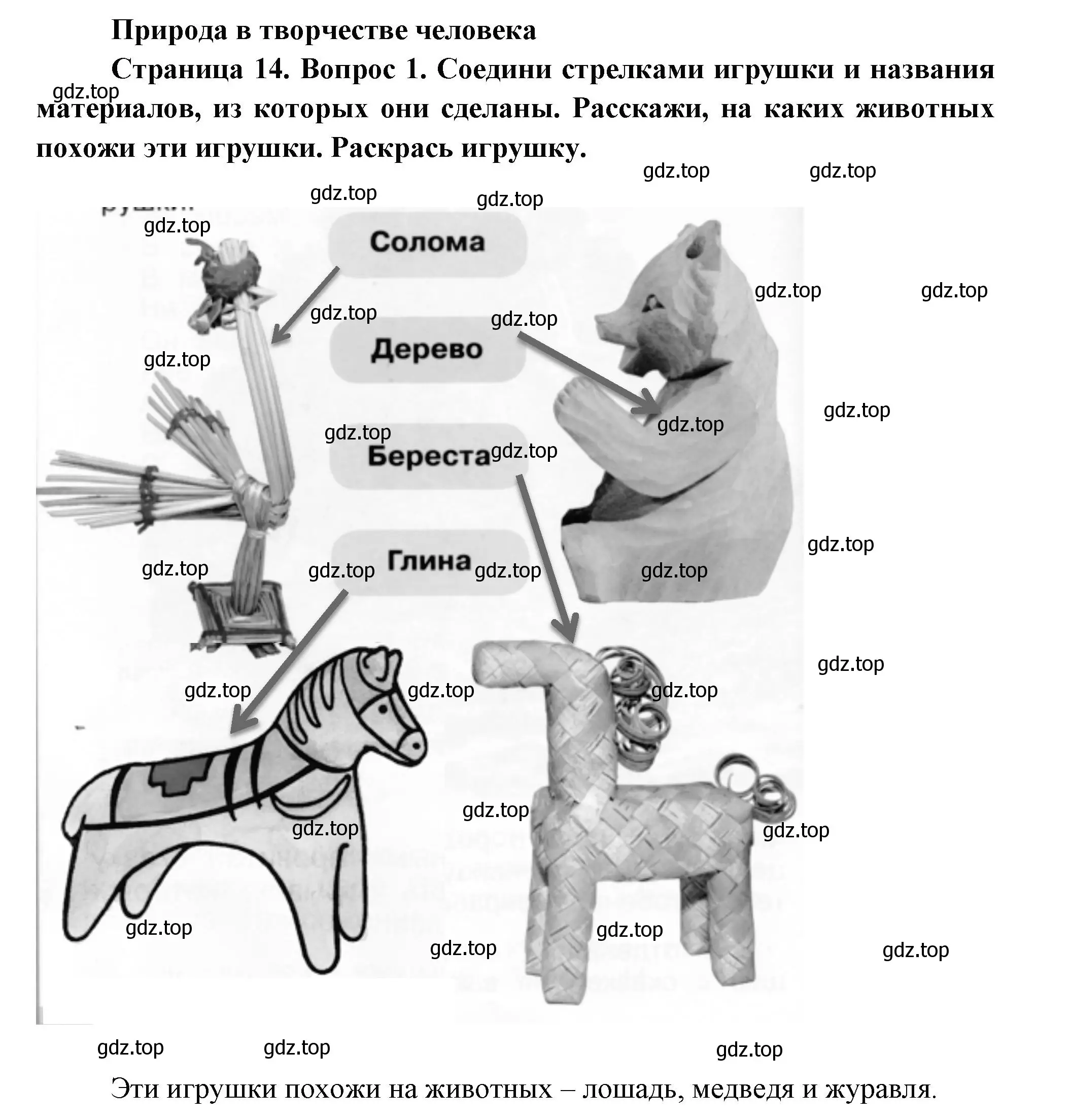 Решение номер 1 (страница 14) гдз по окружающему миру 1 класс Плешаков, Новицкая, рабочая тетрадь 1 часть