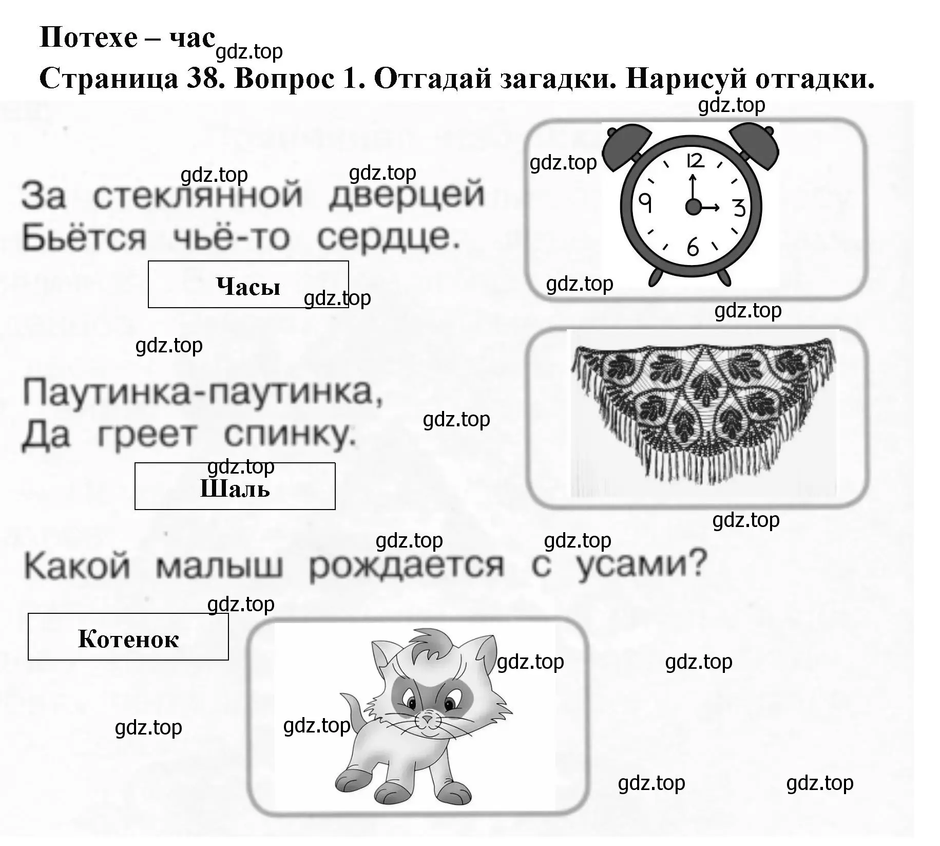 Решение номер 1 (страница 38) гдз по окружающему миру 1 класс Плешаков, Новицкая, рабочая тетрадь 1 часть