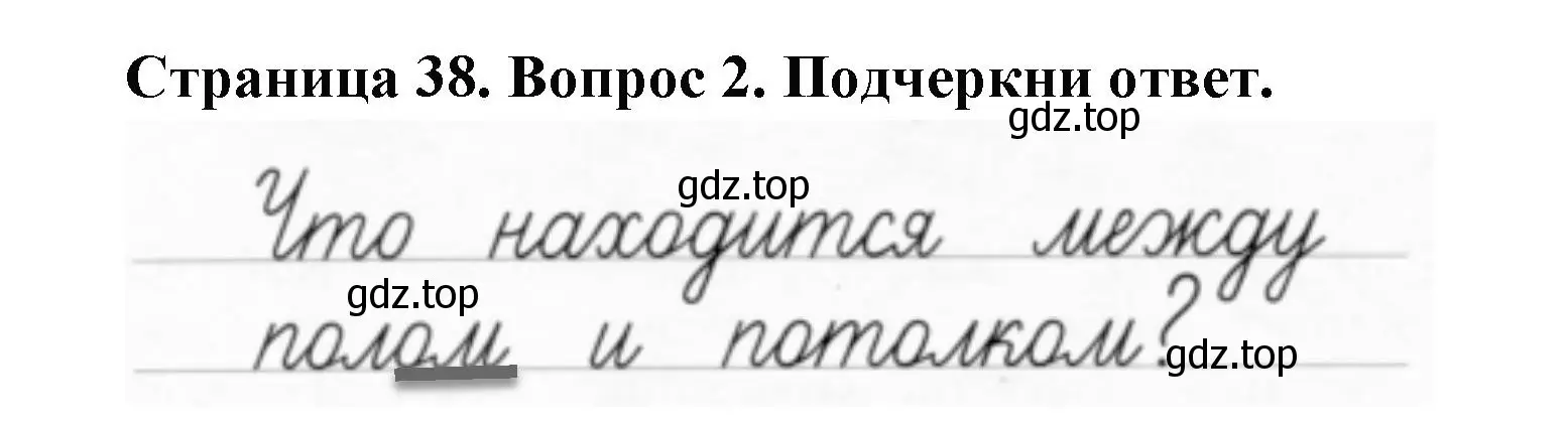 Решение номер 2 (страница 38) гдз по окружающему миру 1 класс Плешаков, Новицкая, рабочая тетрадь 1 часть