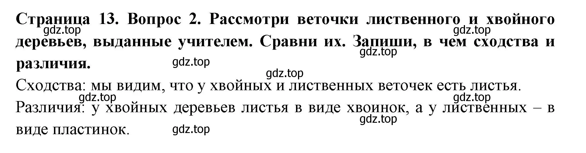 Решение номер 2 (страница 13) гдз по окружающему миру 1 класс Плешаков, Новицкая, рабочая тетрадь 2 часть