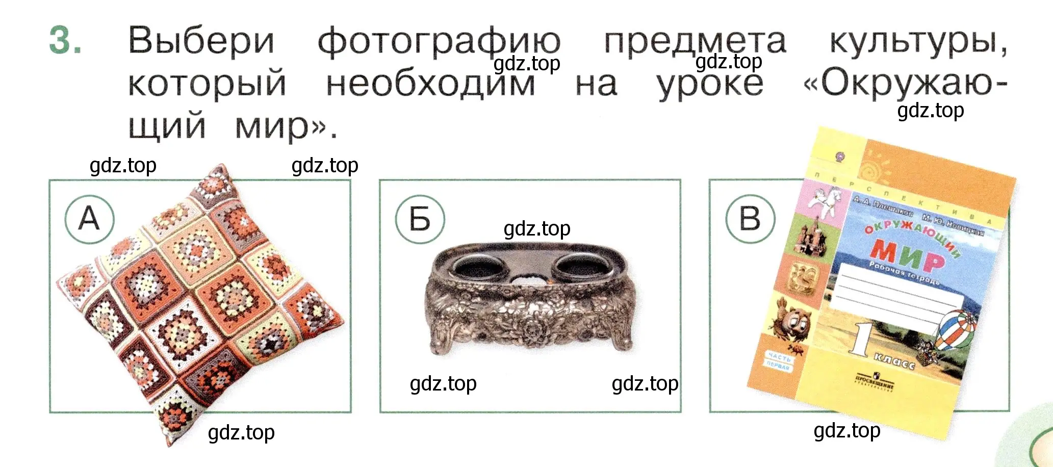 Условие номер 3 (страница 11) гдз по окружающему миру 1 класс Плешаков, Новицкая, тесты