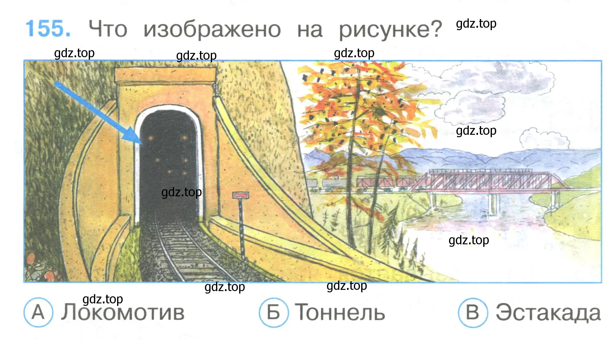 Условие номер 155 (страница 54) гдз по окружающему миру 1 класс Плешаков, Гара, тесты