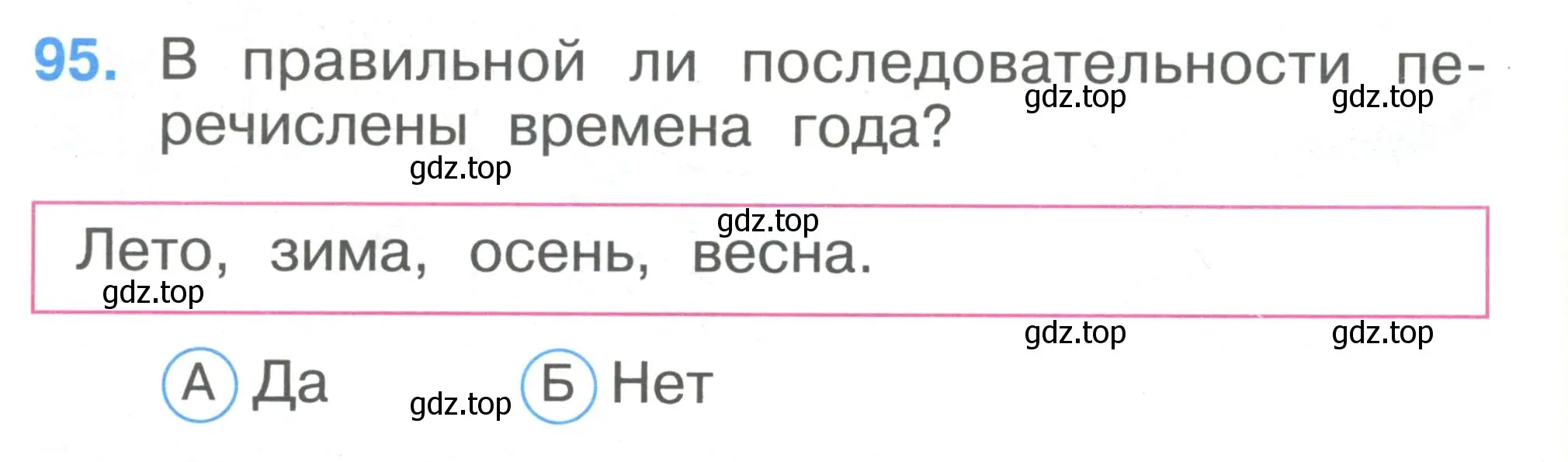 Условие номер 95 (страница 34) гдз по окружающему миру 1 класс Плешаков, Гара, тесты