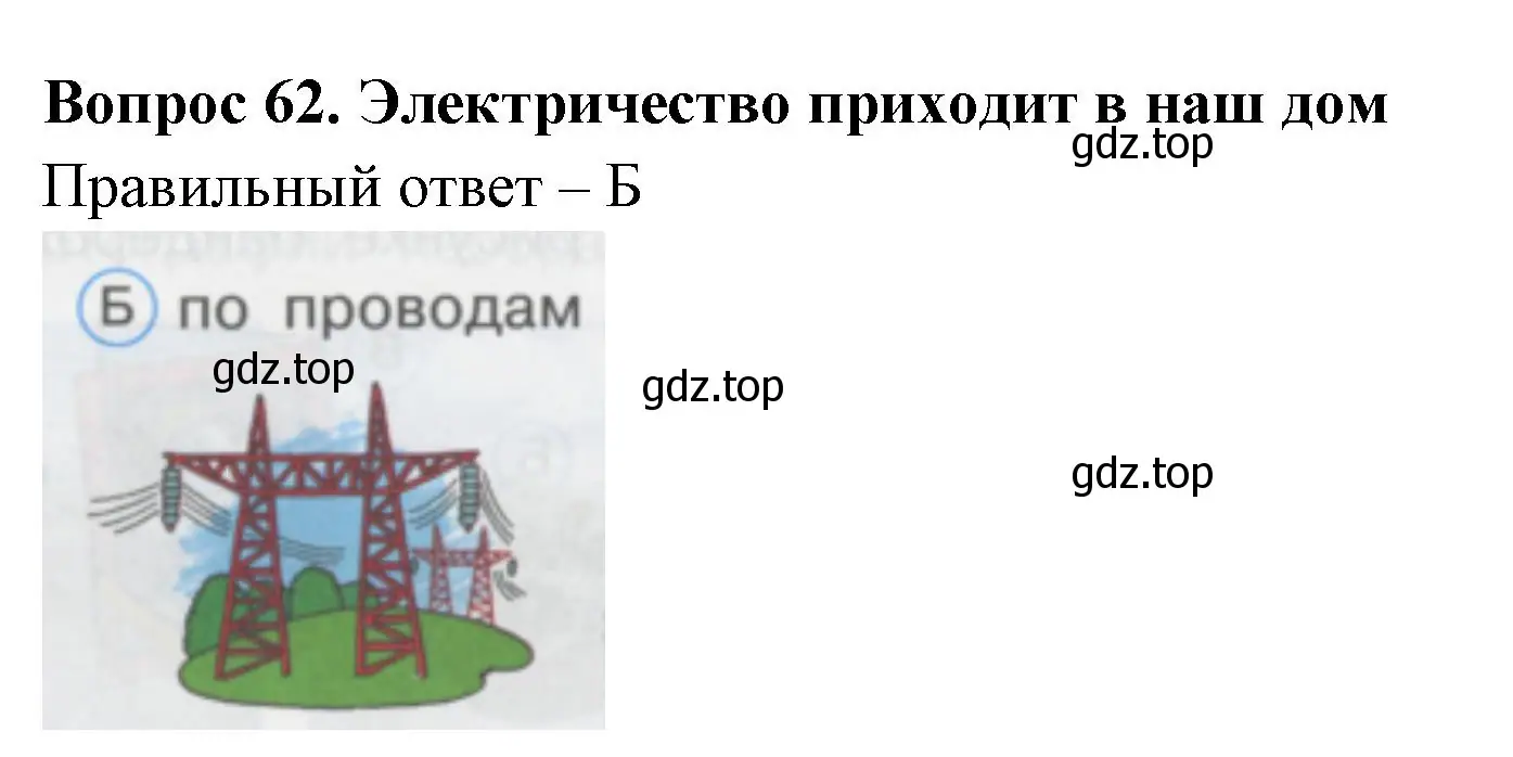 Решение номер 62 (страница 23) гдз по окружающему миру 1 класс Плешаков, Гара, тесты