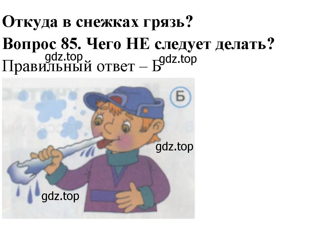 Решение номер 85 (страница 31) гдз по окружающему миру 1 класс Плешаков, Гара, тесты