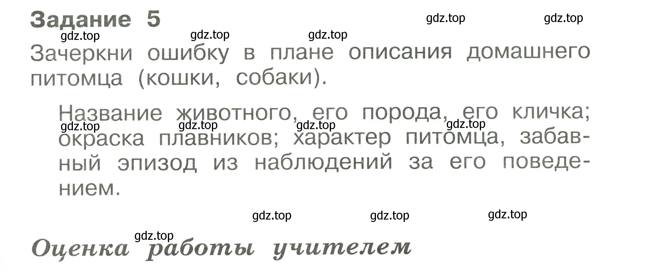 Условие номер 5 (страница 55) гдз по окружающему миру 1 класс Плешаков, Плешаков, проверочные работы