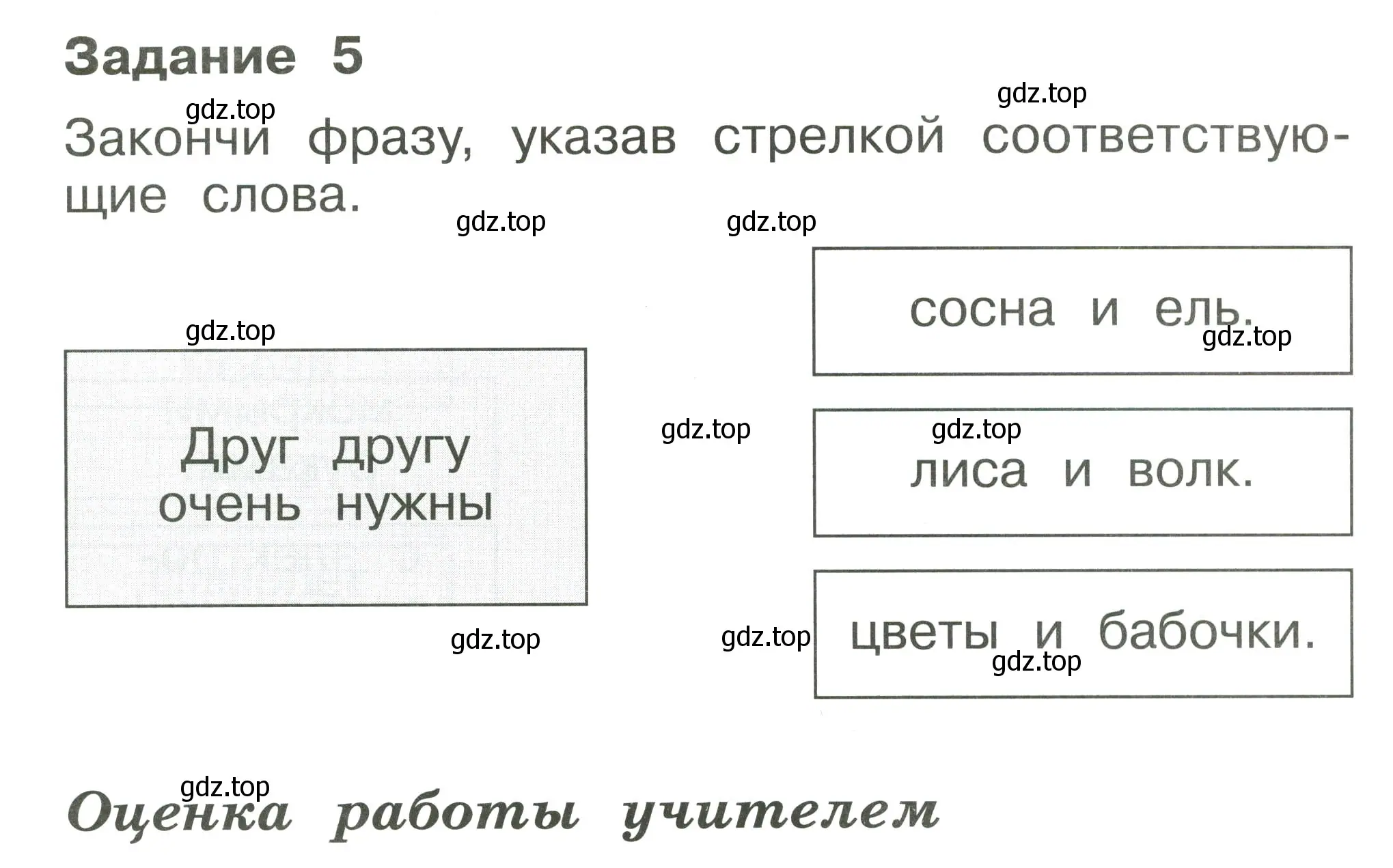 Условие номер 5 (страница 61) гдз по окружающему миру 1 класс Плешаков, Плешаков, проверочные работы