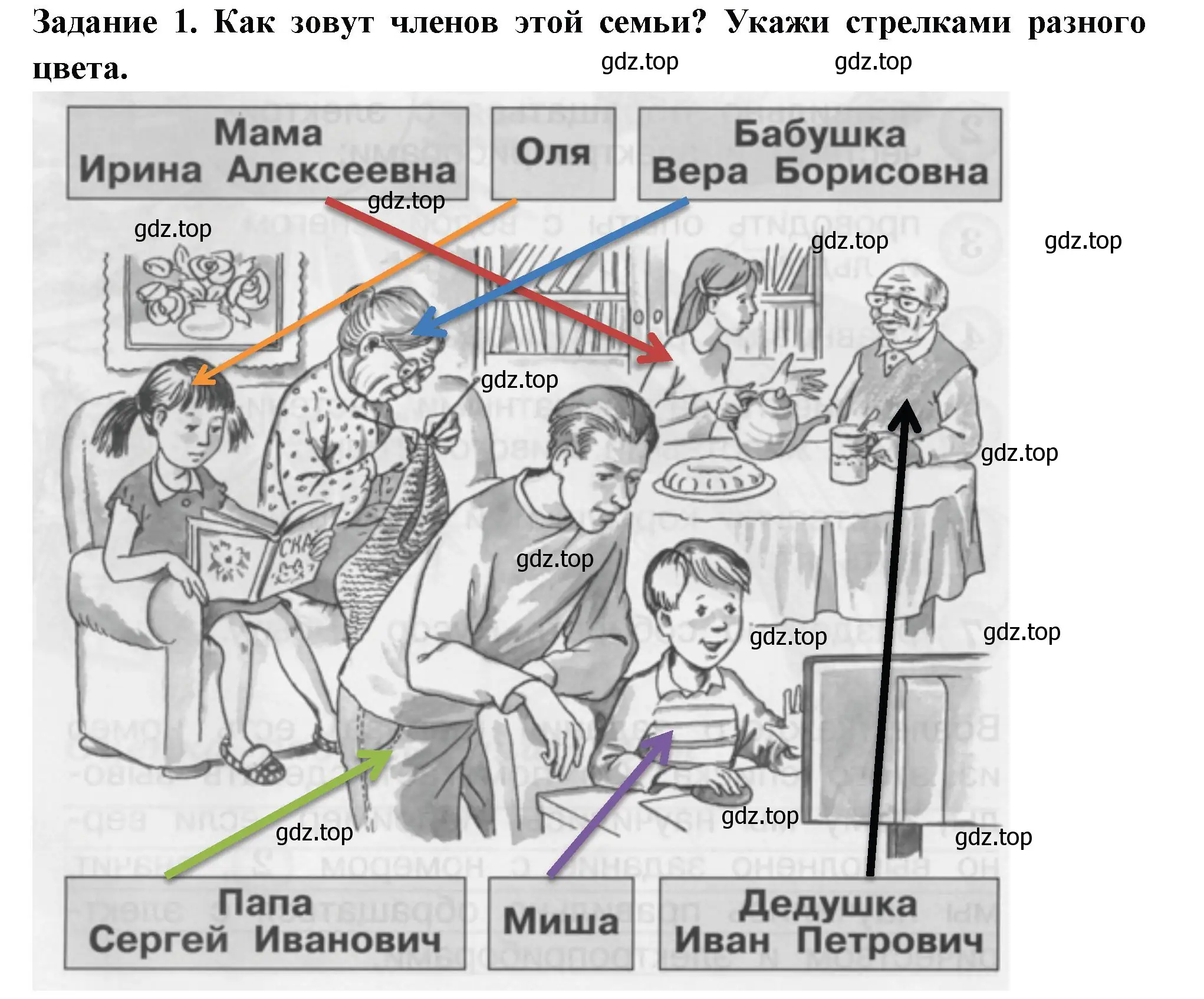 Решение номер 1 (страница 16) гдз по окружающему миру 1 класс Плешаков, Плешаков, проверочные работы