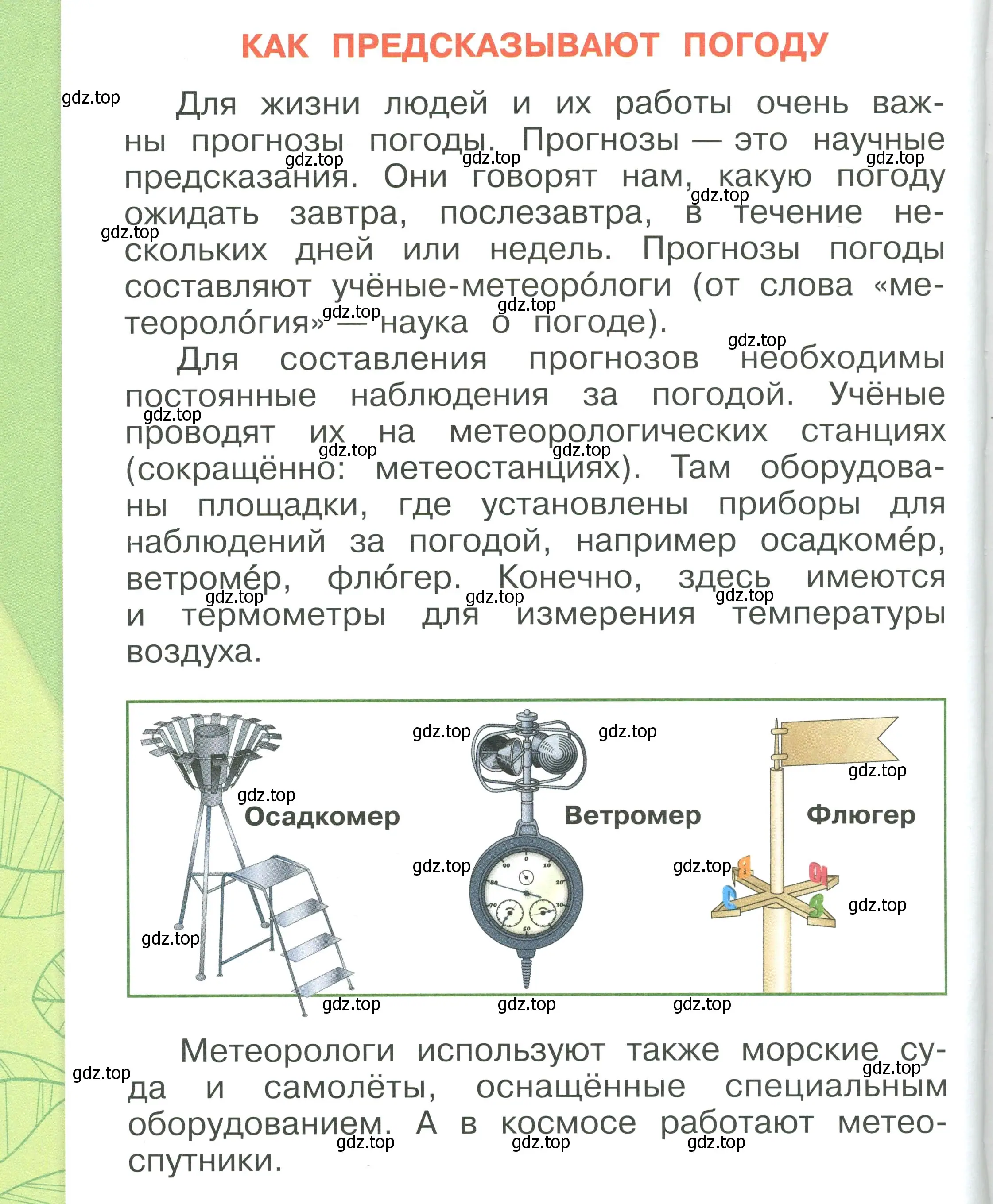 Условие номер 58 (страница 58) гдз по окружающему миру 1 класс Плешаков, учебник 1 часть