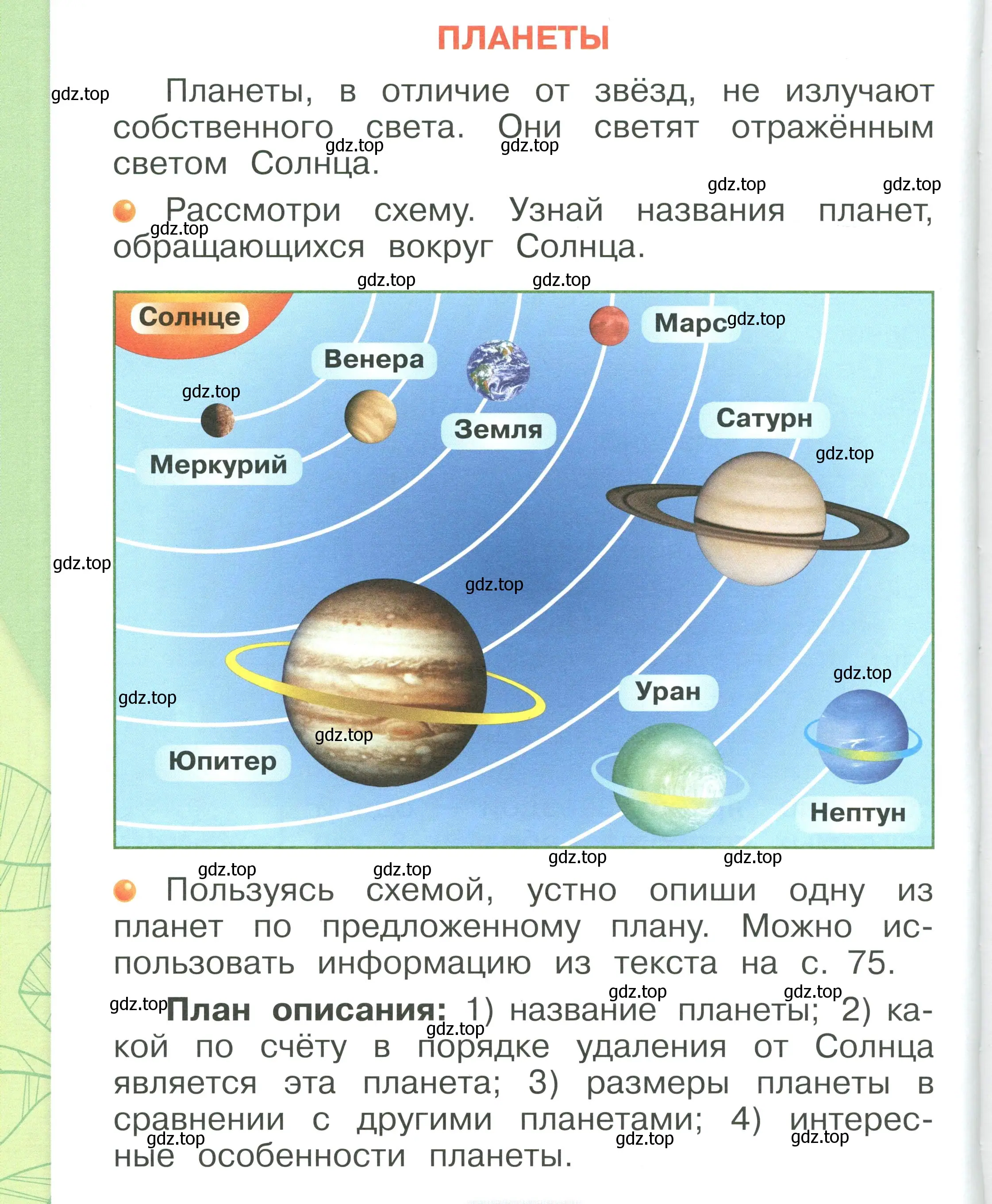 Условие номер 74 (страница 74) гдз по окружающему миру 1 класс Плешаков, учебник 1 часть