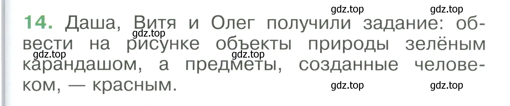 Условие номер 14 (страница 91) гдз по окружающему миру 1 класс Плешаков, учебник 3 часть