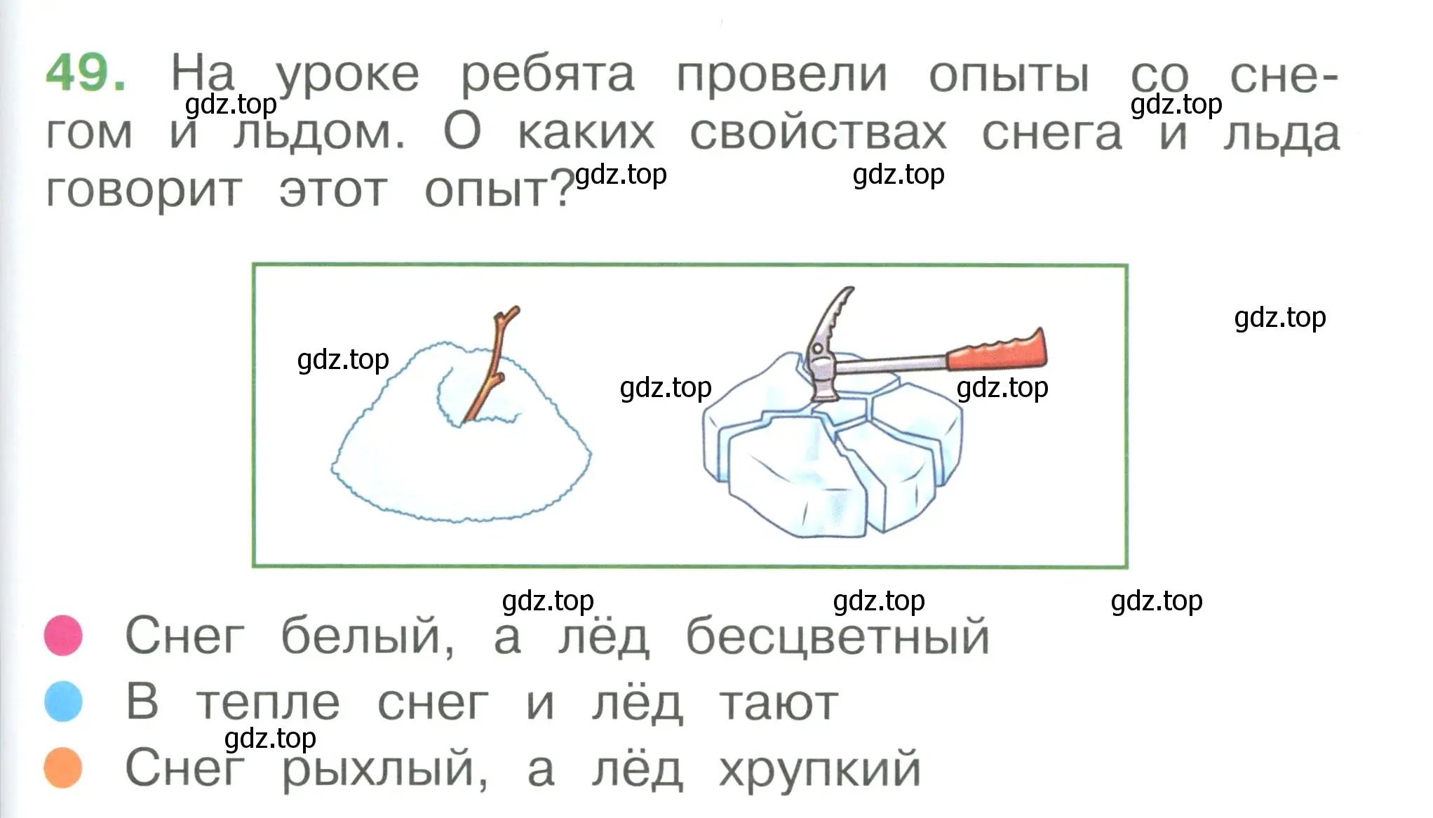 Условие номер 49 (страница 111) гдз по окружающему миру 1 класс Плешаков, учебник 3 часть