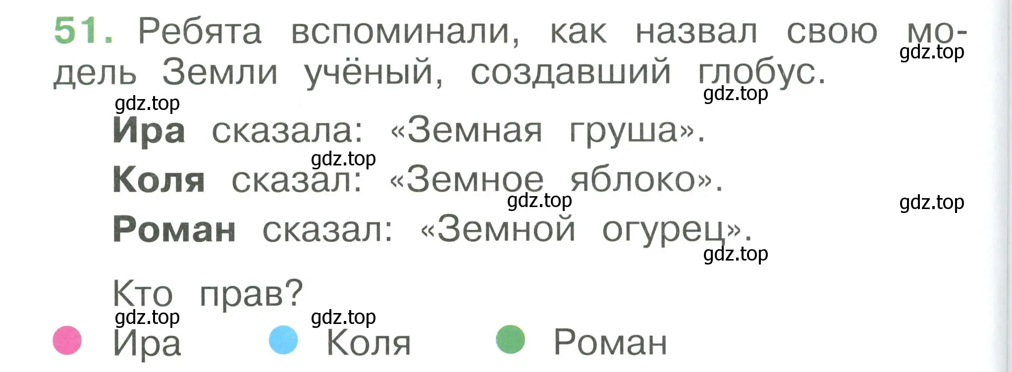 Условие номер 51 (страница 112) гдз по окружающему миру 1 класс Плешаков, учебник 3 часть