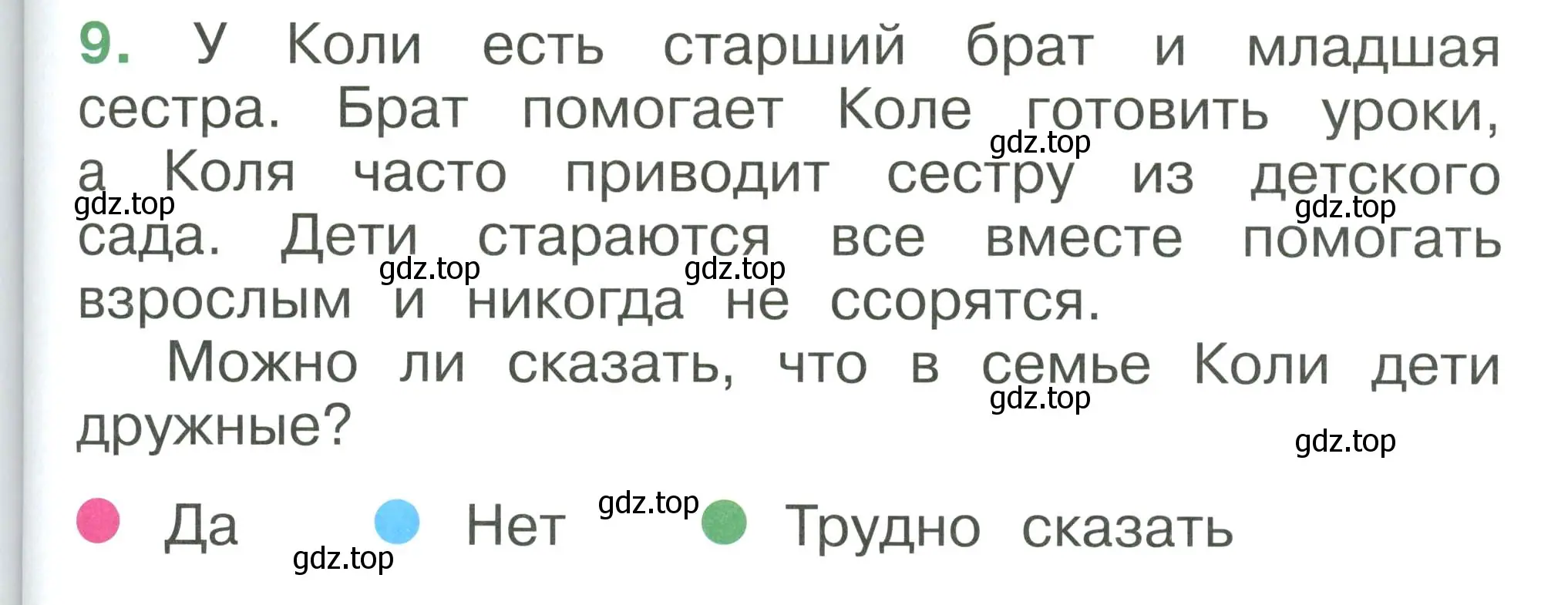 Условие номер 9 (страница 89) гдз по окружающему миру 1 класс Плешаков, учебник 3 часть