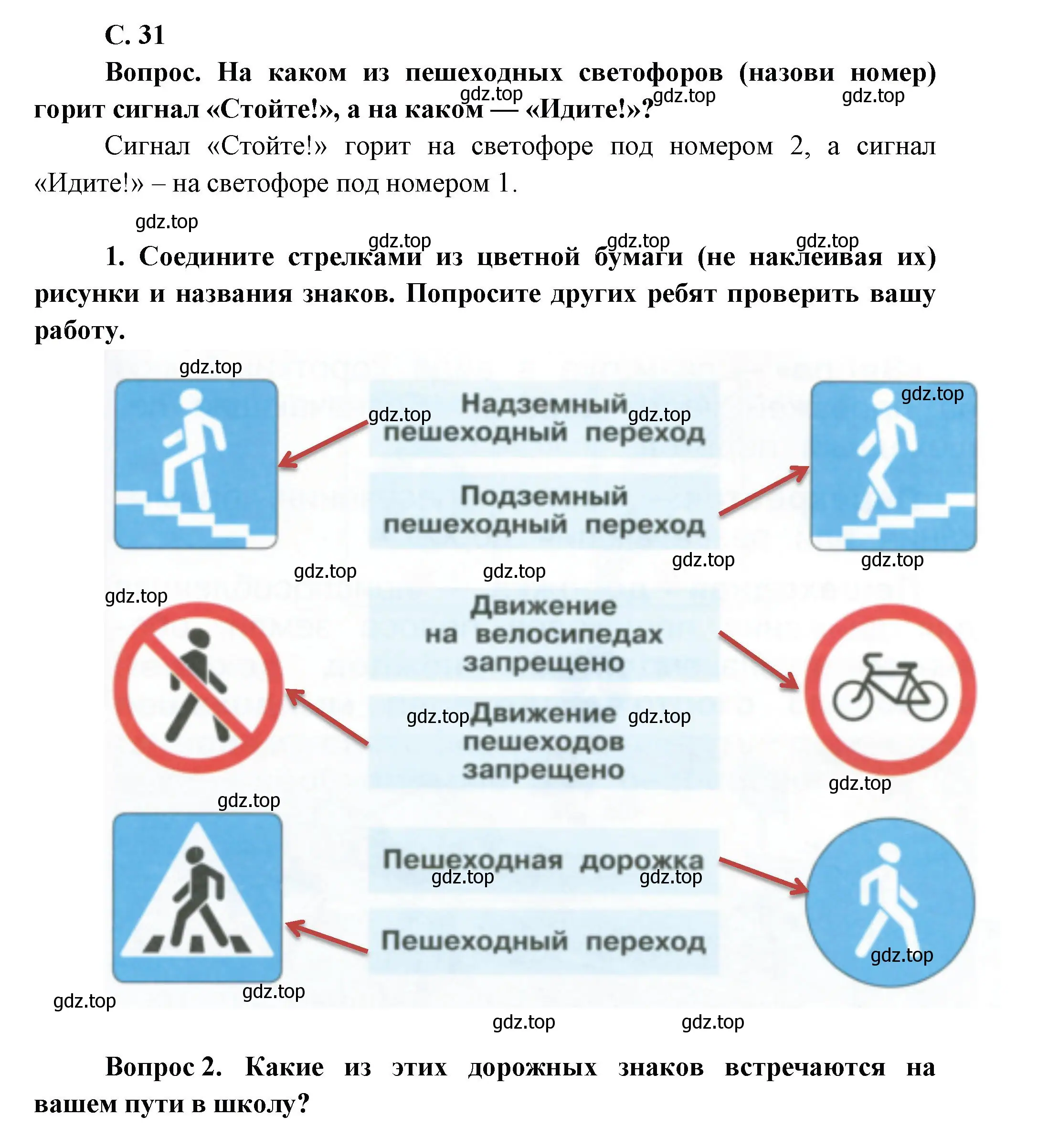 Решение номер 31 (страница 31) гдз по окружающему миру 1 класс Плешаков, учебник 3 часть